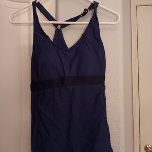 Navy Blue Swimsuit Top